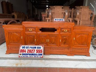 kệ tivi cánh đồng tiền gỗ hương đá