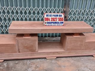 mẫu kệ tivi 4 ngăn kéo bản mộc