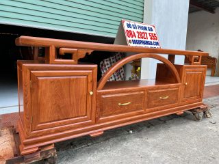 mẫu kệ tivi gỗ hương đá cao cấp