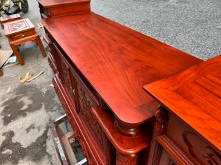 kệ tivi gỗ gõ đỏ nam phi cao cấp