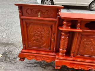 mẫu kệ tivi gỗ gõ đỏ