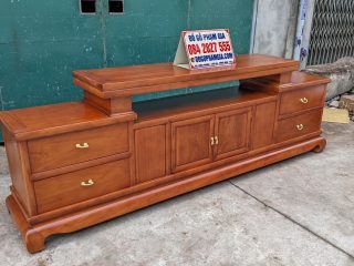 kệ tivi gỗ gõ đỏ cao cấp