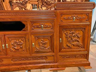 mẫu kệ tivi gỗ hương đá sang trọng