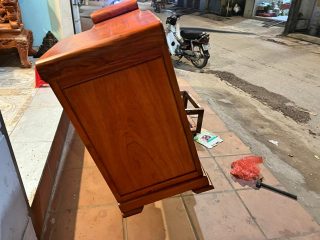 Hồi kệ tivi gỗ hương đá cao cấp