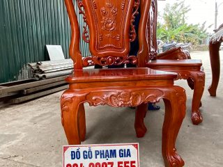 ghế ăn gỗ gõ đỏ hoàng gia