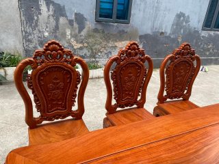 ghế hồng hạc gỗ hương đá