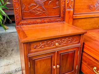 tab đầu giường gỗ gõ đỏ