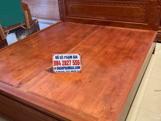 mẫu giường ngủ gỗ xoan đào cao cấp