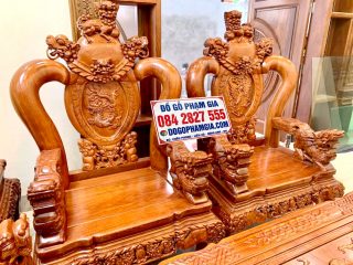 ghế đơn minh quốc gỗ hương đá