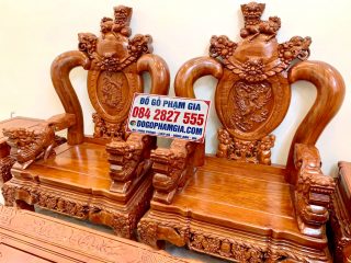 mẫu ghế đơn minh quốc nghê 3 đầu