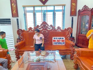 bàn ghế louis hoàng gia 10 món