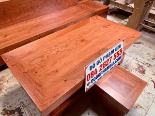 bàn trà hiện đại chất liệu gỗ hương đá