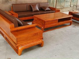 mẫu sofa gỗ gõ đỏ cao cấp