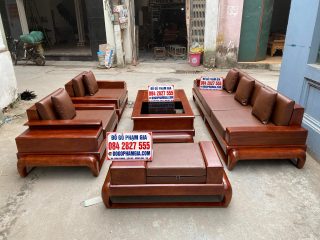 sofa zito chân đùi gà gỗ hương đá