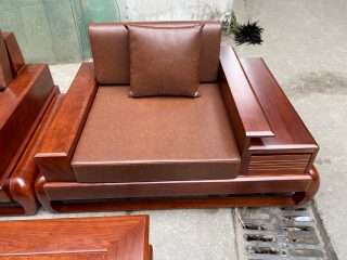 ghế đơn sofa gỗ hương đá