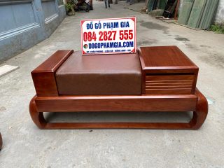 đôn ngồi sofa gỗ hương đá