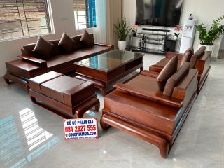 bàn ghế sofa phòng khách mẫu chân đùi gà