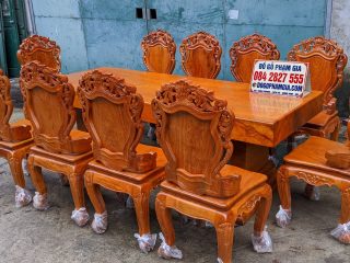 bàn ghế ăn hoàng gia tân cổ điển