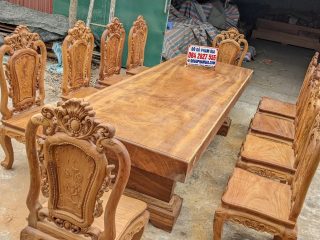 bàn ăn chữ nhật 10 ghế