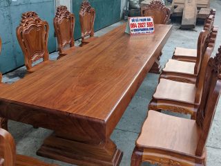 bộ bàn ăn 10 ghế louis hoàng gia