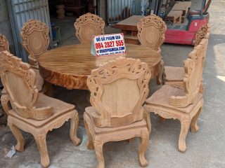 ghế gỗ gõ đỏ phong cách louis hoàng gia