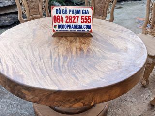 bàn gỗ gõ đỏ siêu vân