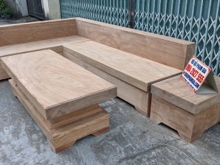 sofa gỗ gõ đỏ nguyên khối