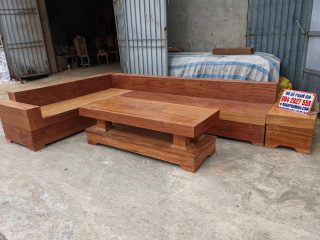 thiết kế bàn trà đóng hộp gỗ gõ đỏ