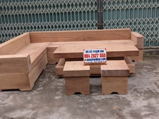 sofa gỗ phòng khách 4 món