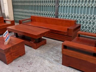 sofa gỗ hương đỏ Nam phi