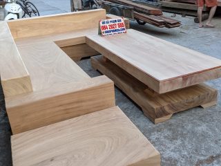 mẫu sofa gỗ gõ đỏ hiện đại