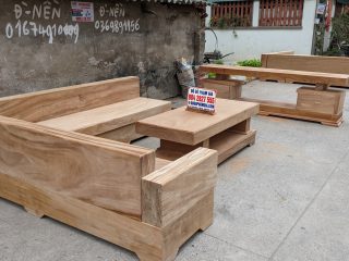 combo nội thất phòng khách bản mộc