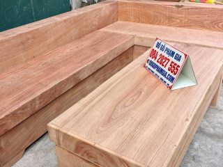 bàn trà gỗ hương đá nguyên khối