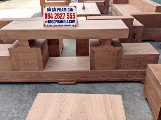 kệ tivi gỗ hương đá nguyên khối