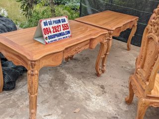 bàn làm việc gỗ gõ đỏ