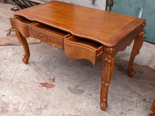 bàn làm việc gỗ gõ đỏ cao cấp sang trọng