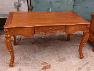 bàn làm việc gỗ gõ đỏ 1m6