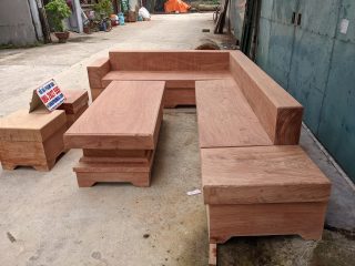 sofa gỗ hương đá cao cấp