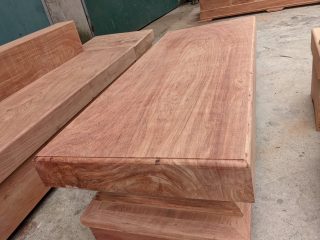 bàn trà nguyên khối gỗ hương đá