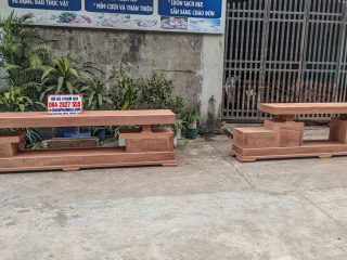 kệ tivi gỗ hương đá 2 tầng