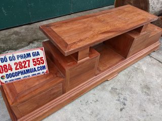 kệ tivi gỗ hương đá hiện đại