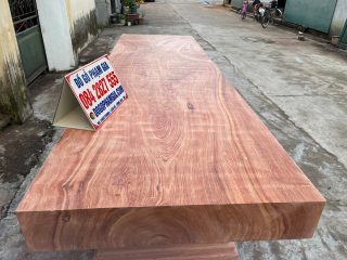 mặt bàn ăn gỗ hương đá nguyên khối