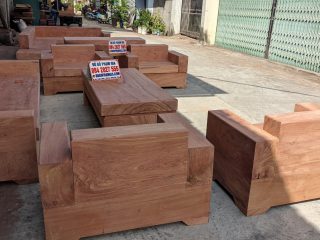 mẫu sofa gỗ hương đá cao cấp