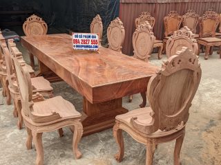 bàn ăn gỗ hương đá cao cấp