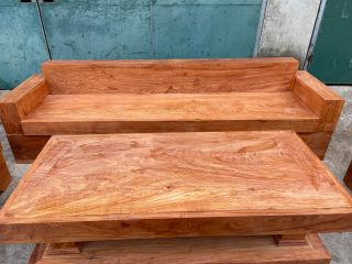 bàn trà đóng hộp gỗ hương đá