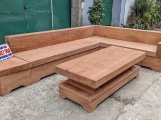 sofa gỗ hương đá cao cấp