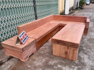 mẫu sofa gỗ hương đá cao cấp