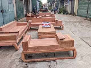 đôn ngồi gỗ hương đá