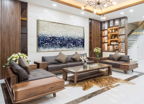 sofa gỗ phòng khách