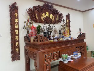 bộ câu đối cuốn thư gỗ cụ cao cấp